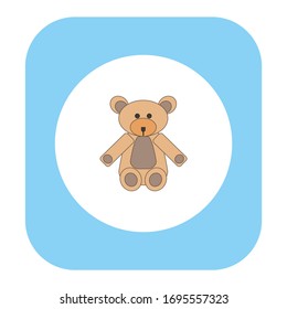teddy bear on white background