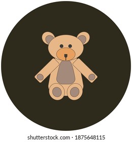 teddy bear on white background
