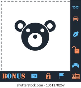 Teddy Bear. Perfect icon with bonus simple icons