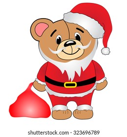 Teddy bear Santa