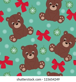 Teddy bear seamless wallpaper