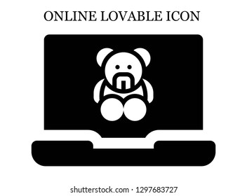 Teddy bear search icon. Editable Teddy bear search icon for web or mobile.