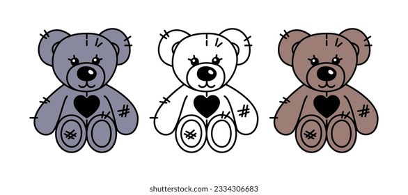 Teddy bear Set Baby toy 