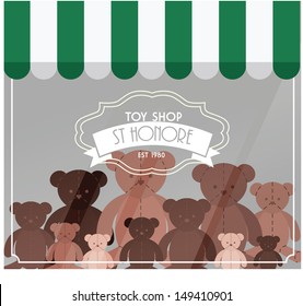 teddy bear shopfront vector/illustration - Powered by Shutterstock - Get 15% off with code: PIKWIZARD15