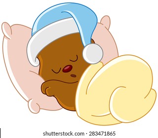 Teddy bear sleeping