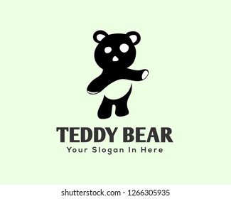 Teddy Bear Stand Logo Design Inspiration Stock Vector (Royalty Free ...