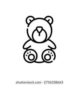 Teddy Teddy Bear Stuffed Animal Toy Icon Design