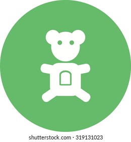 Teddy, bear, stuffed icon vector image. Can also be used for household objects. Suitable for use on web apps, mobile apps and print media.