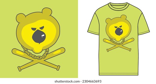 Teddy Bear T Shirt Design amazing crazy teddy bear t shirt design