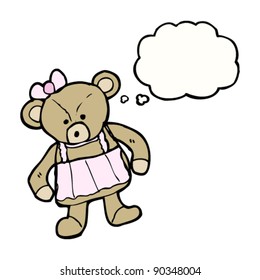 teddy bear with thought bubble