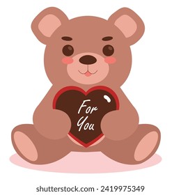 teddy bear toy with heart