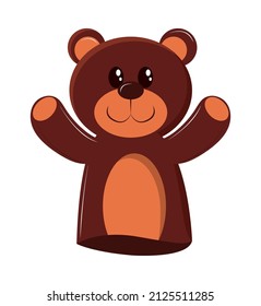 teddy bear toy icon isolated