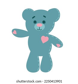 teddy bear toy icon isolated vector illustration graphic design