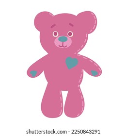 teddy bear toy icon isolated vector illustration graphic design