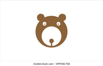 Teddy Bear Toy Icon Logo design template vector illustration 