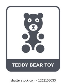 teddy bear toy icon vector on white background, teddy bear toy trendy filled icons from Toys collection, teddy bear toy simple element illustration
