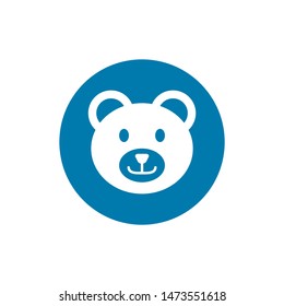 teddy bear, toy, icon, vector illustration eps10