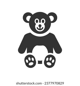Teddy bear toy Icon, Vector Graphics