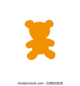 teddy bear, toy, icon, vector illustration, eps10