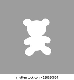 teddy bear, toy, icon, vector illustration, eps10