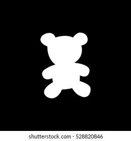 teddy bear, toy, icon, vector illustration, eps10