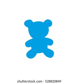 teddy bear, toy, icon, vector illustration, eps10