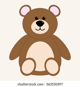 Teddy Bear toy illustration.