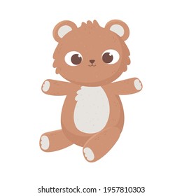 teddy bear toy isolated icon