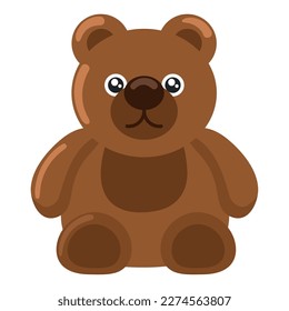 teddy bear toy isolated icon design