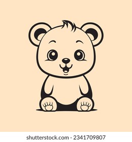 Teddy bear toy logo design
