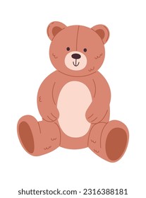 Teddy Bear Toy Vector Illustration