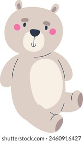 Teddy Bear Toy Vector Illustration