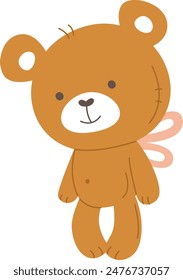 Teddy Bear Toy Vector Illustration