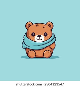 teddy bear toy vector isolated cartoon icon