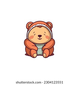 teddy bear toy vector isolated cartoon icon