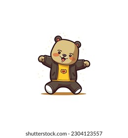 teddy bear toy vector isolated cartoon icon