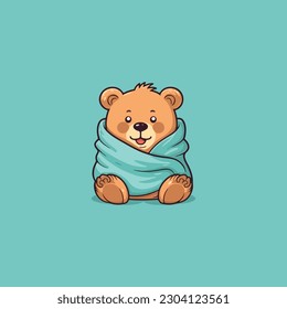 teddy bear toy vector isolated cartoon icon