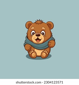 teddy bear toy vector isolated cartoon icon