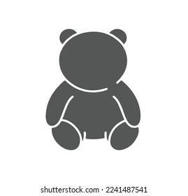 Teddy bear transparent icon. Teddy bear symbol design from Birthday and Party collection. Simple element vector illustration on transparent background.