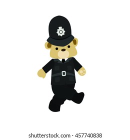 Teddy bear in UK Police Uniform