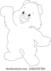 desocupación de osito de peluche, ilustración, icono