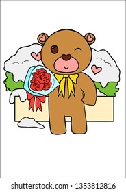 Teddy Bear Valentine Chocolate
