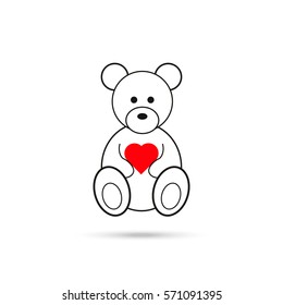 Teddy bear. Valentines day