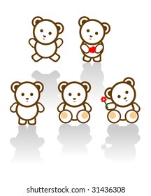 teddy bear vector