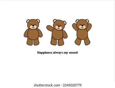 teddy bear vector design art