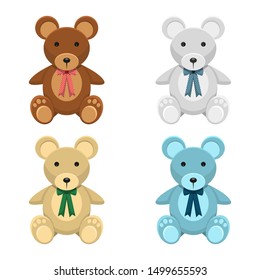 Teddy bear vector design illustration isolated on white background