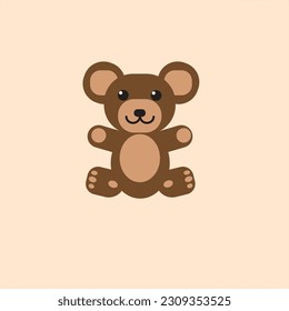 vectores de oso de peluche buenos para bebés o niños imprimiendo ropa