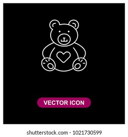 Teddy Bear Vector Icon