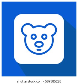 Teddy bear vector icon