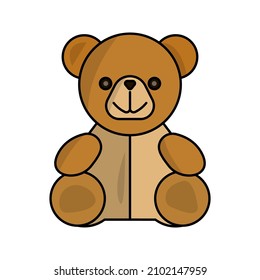 teddy bear vector. vector icon for apps and websites. vector illustration